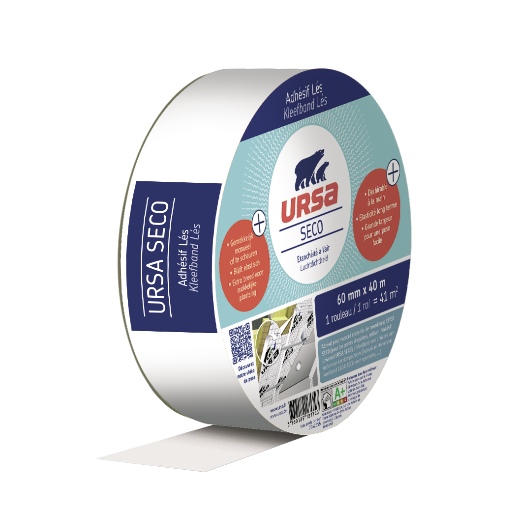 adhésif kraft lé jonction entre les lés de laine de verre