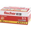 FISHER -S 5 -Cheville à Expansion -5x25mm -Boite de 100