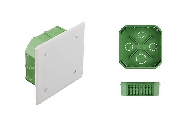 DEBFLEX -Boite Dérivation Encastrée Maçonnerie -Couvercle -130x130/P45