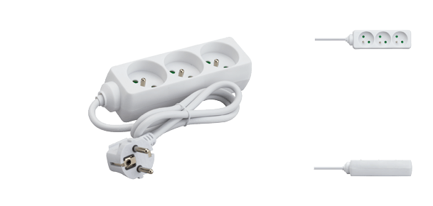 DEBFLEX -Bloc Prises 2 Pôles+Terre 16A  -Sans Interrupteur