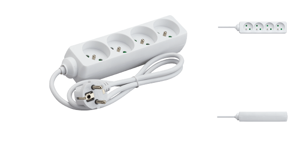 DEBFLEX -Bloc Prises 2 Pôles+Terre 16A  -Sans Interrupteur