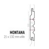 SILVERWOOD- MONTANA -Bardage Classic Sapin du Nord -Classe 4 Marron - 20x132mm