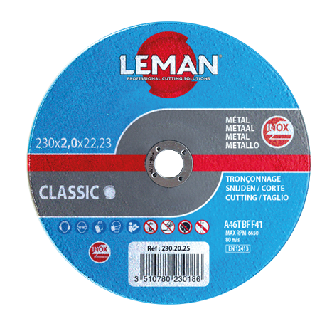 LEMAN -DAT.00125 -Disque à Tronçonner -Inox