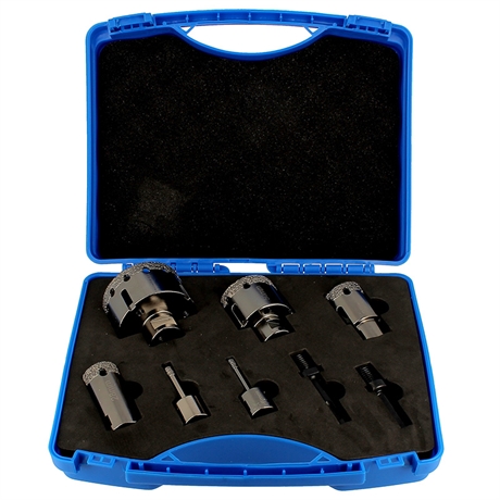 LEMAN -TRE.06606 -Coffret de 10 Trépans Diamanté M14 -Grès Cérame