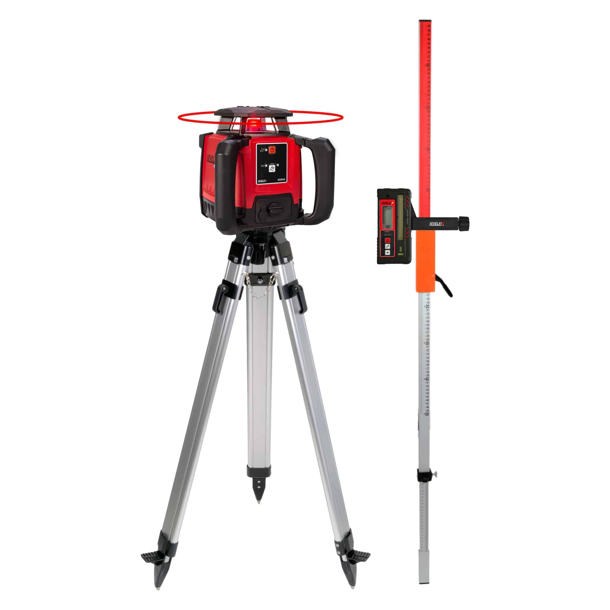 LEVELFIX -650Hb basic SET -Laser Rotatif Horizontal + Trépied 1,80m + Mire