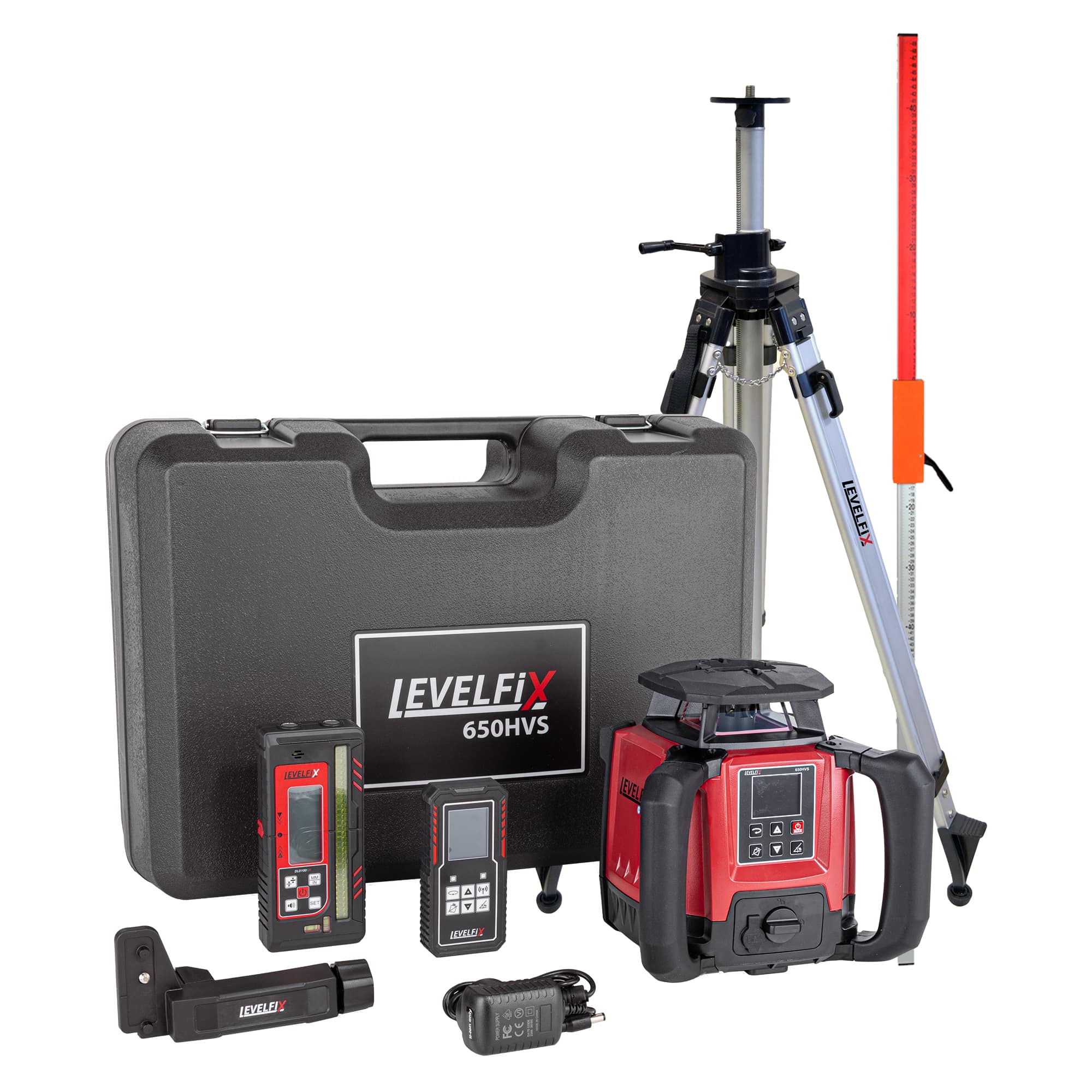 LEVELFIX -650HVS SET 2 -Laser Multifonction Horizontal – Vertical + Trépied + Récepteur