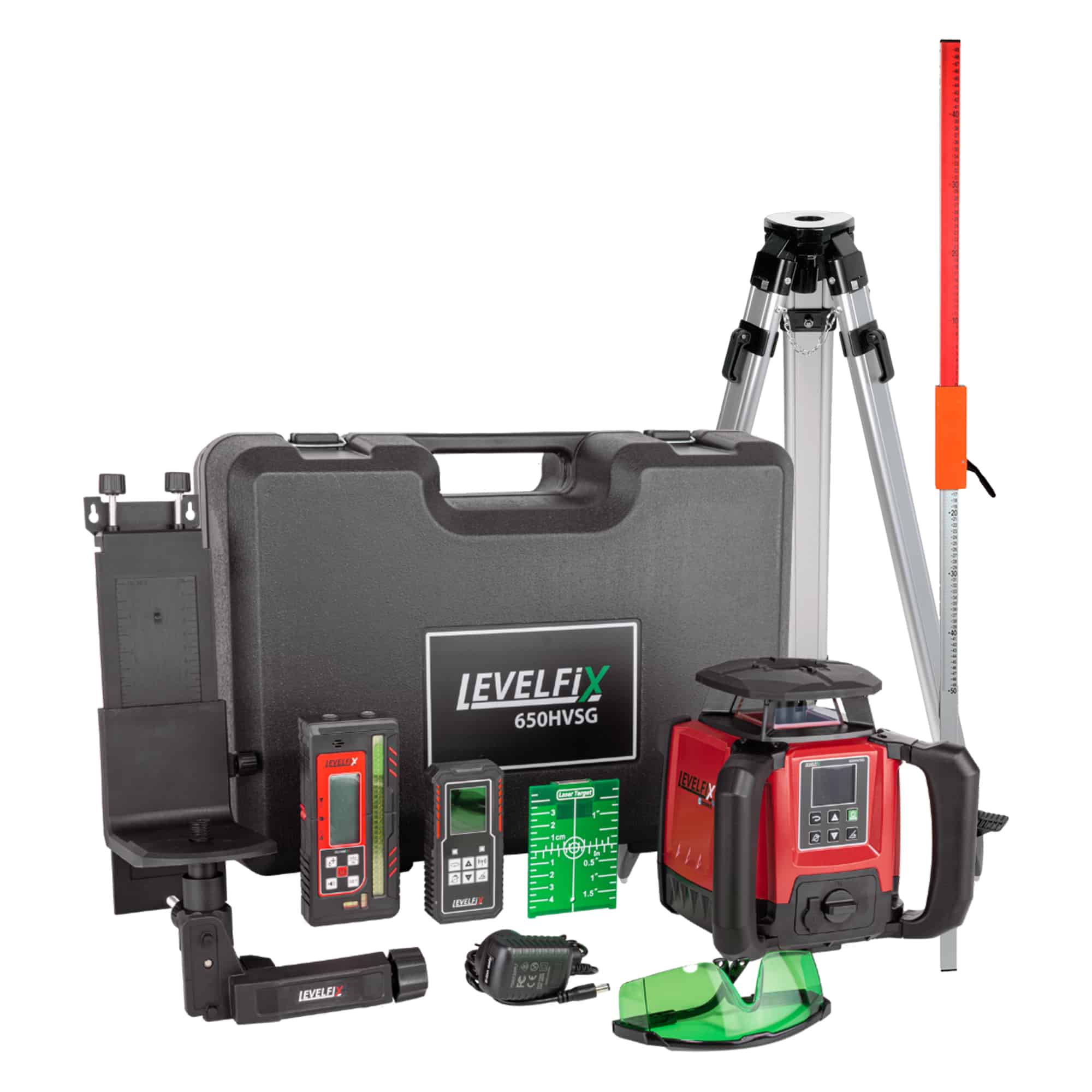 LEVELFIX -650HVSG SET 1 -Laser Vert Multifonction Horizontal - Vertical + Trépied + Mire