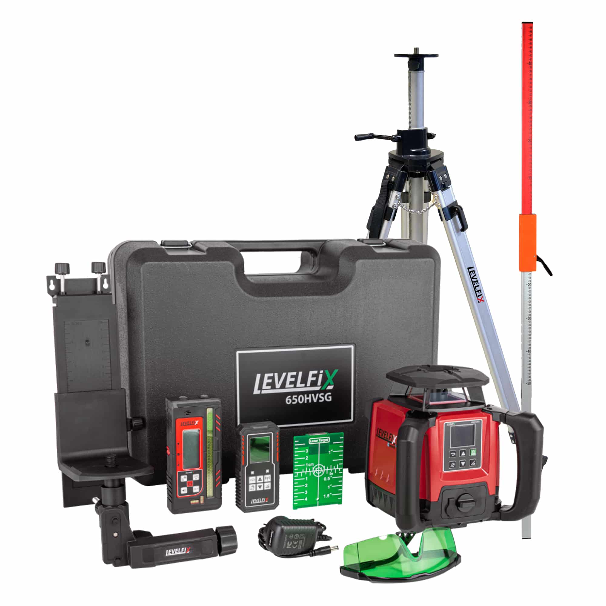 LEVELFIX -650HVSG SET 2 -Laser Vert Multifonction Horizontal - Vertical + Trépied + Récepteur