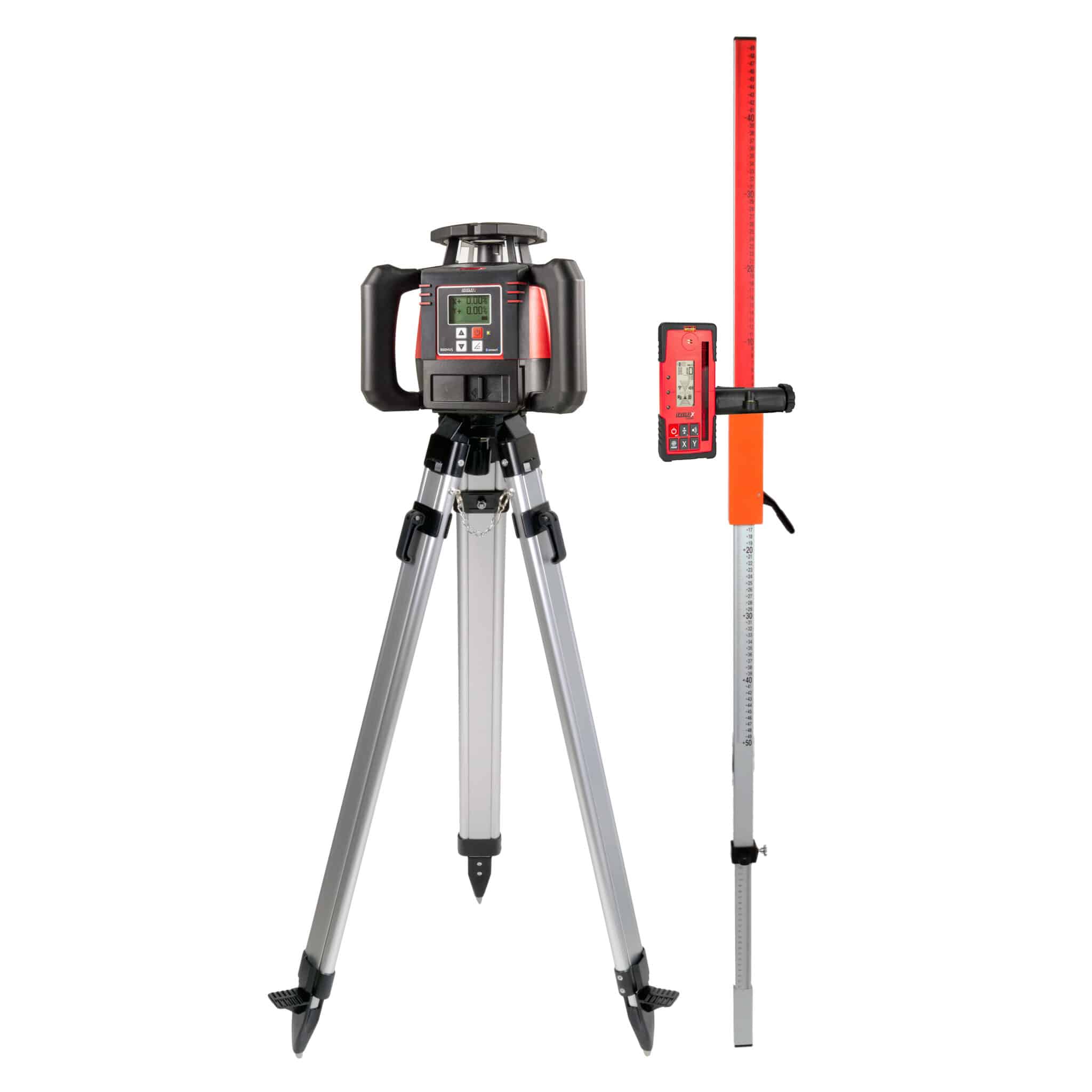 LEVELFIX -860HVS SET 1 -Laser Polyvalent Double Pente Digital + Trépied 1,80m + Mire