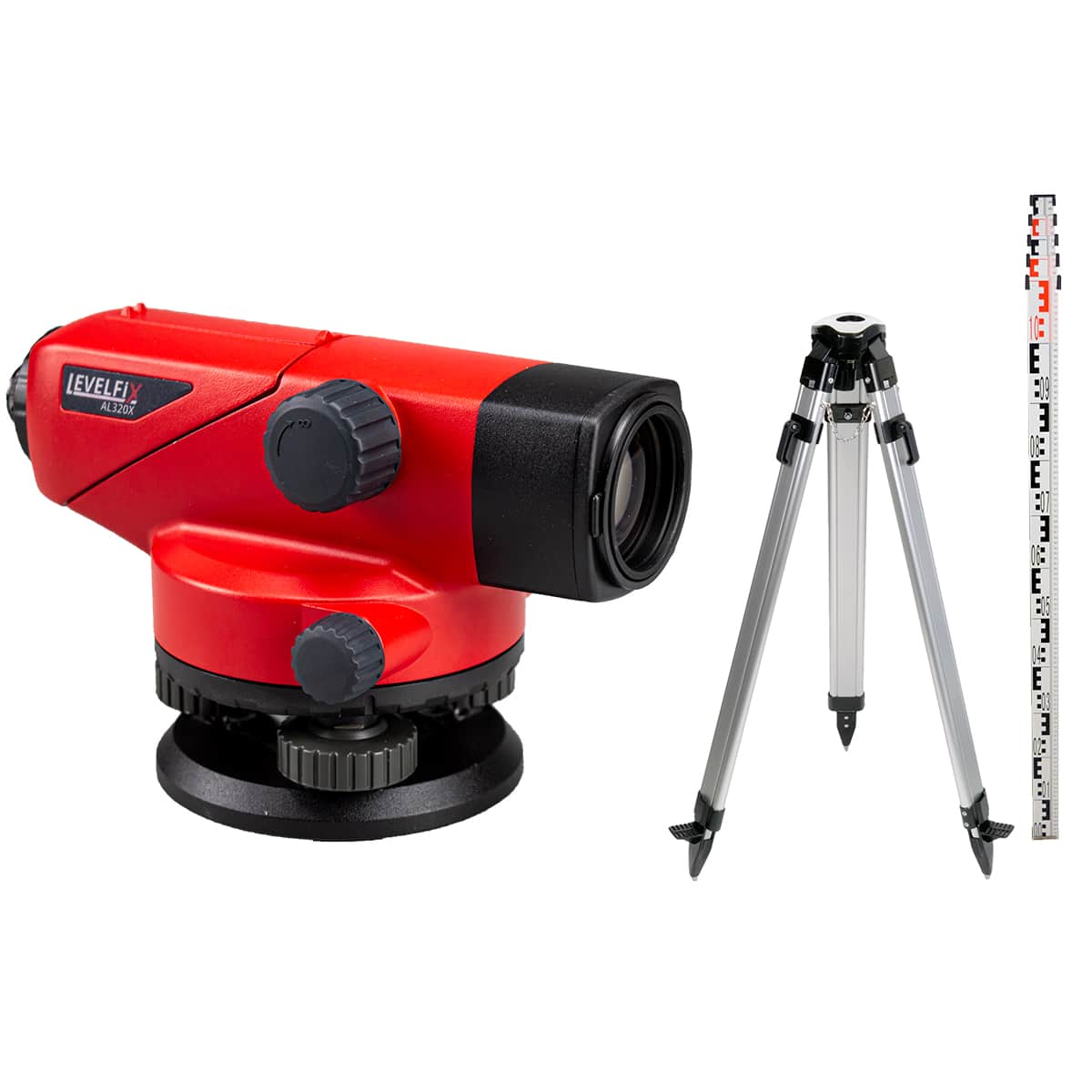 LEVELFIX -AL320X SET -Niveau Auto. + Trépied Sphérique 1.80m + Mire-E